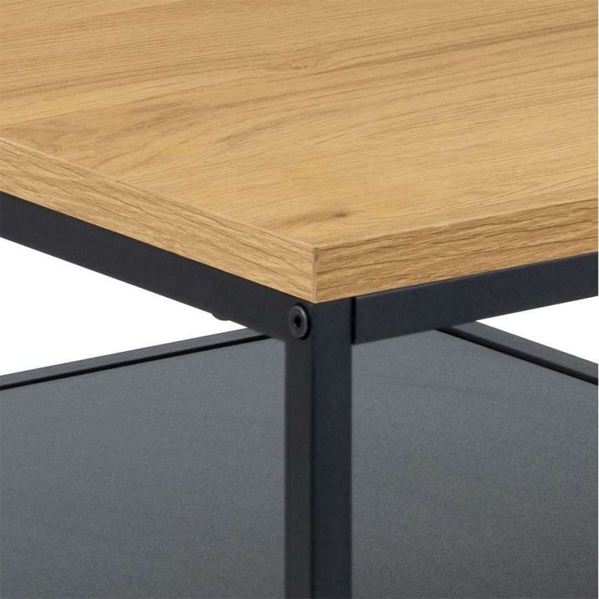 Žurnalinis staliukas CORA ąžuolas/juodas