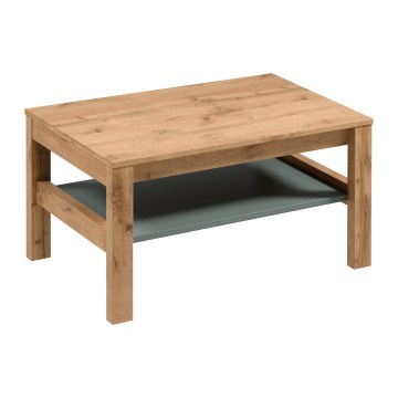 Žurnalinis staliukas MENTA 90x45 cm ąžuolas wotan/žalia