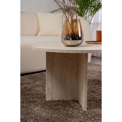 Žurnalinis staliukas NEL 119x60 cm smėlinės spalvos