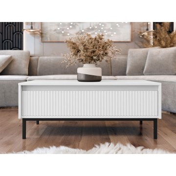 Žurnalinis staliukas OZMI 40x100 cm baltas