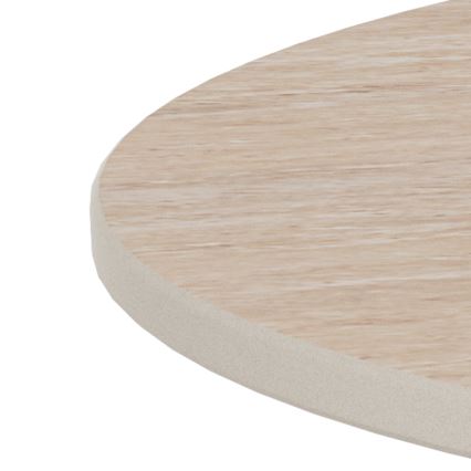 Žurnalinis staliukas SANTORINI, Ø 70 cm, smėlio/pilkos spalvos, keramikinis