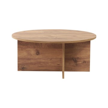 Žurnalinis staliukas VERUM, skersmuo 90 cm, iš pušies