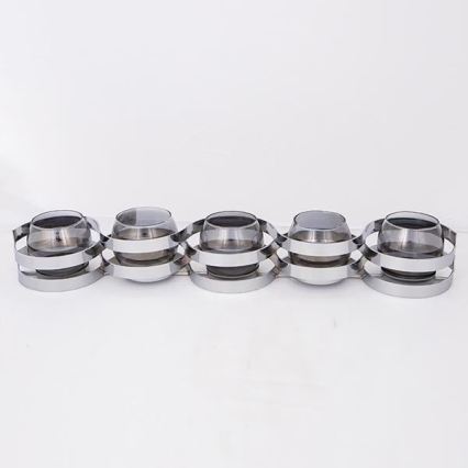 Žvakidė 55x10x8 cm blizgus chromas